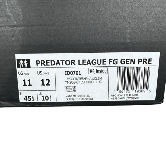 Adidas Predator League FG Generation Soccer Cleats Men's 11 Shoes Green ID0701 - Picture 8 of 9